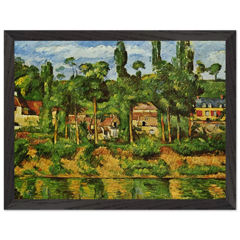 The Chateau de Medan by Paul Cézanne — Framed art print at Zephyeer