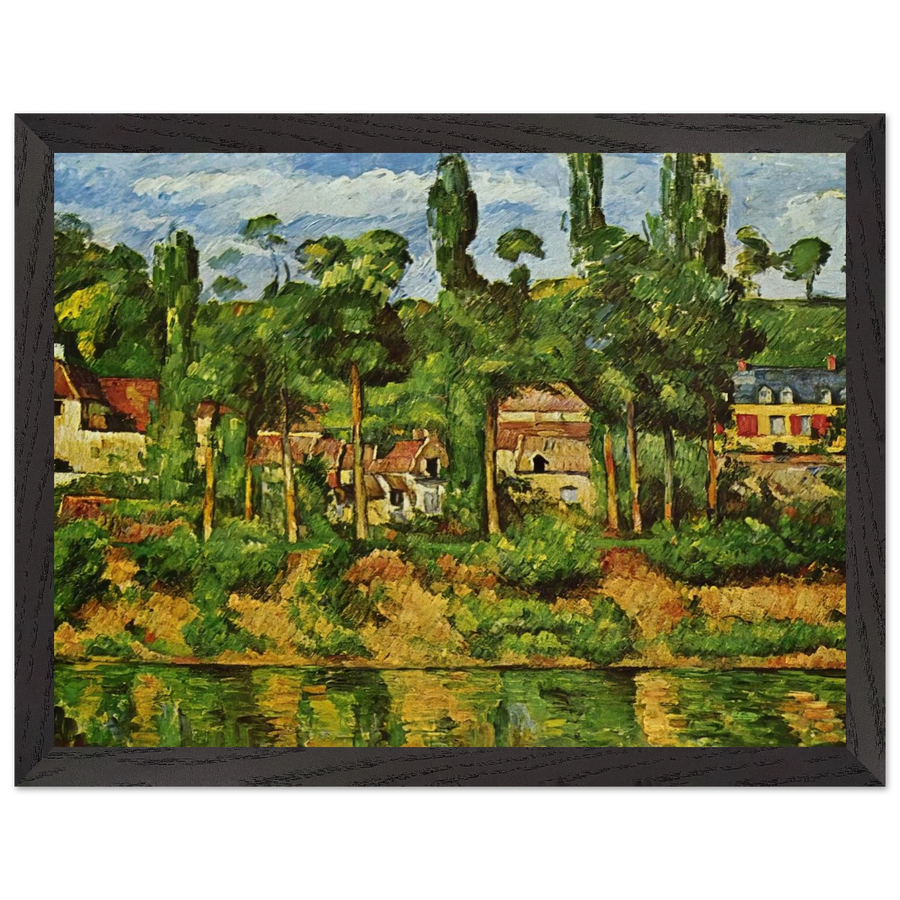 The Chateau de Medan by Paul Cézanne — Framed art print at Zephyeer