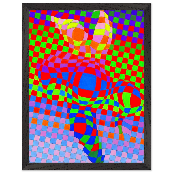 Harlequin by Victor Vasarely — Framed art print at Zephyeer