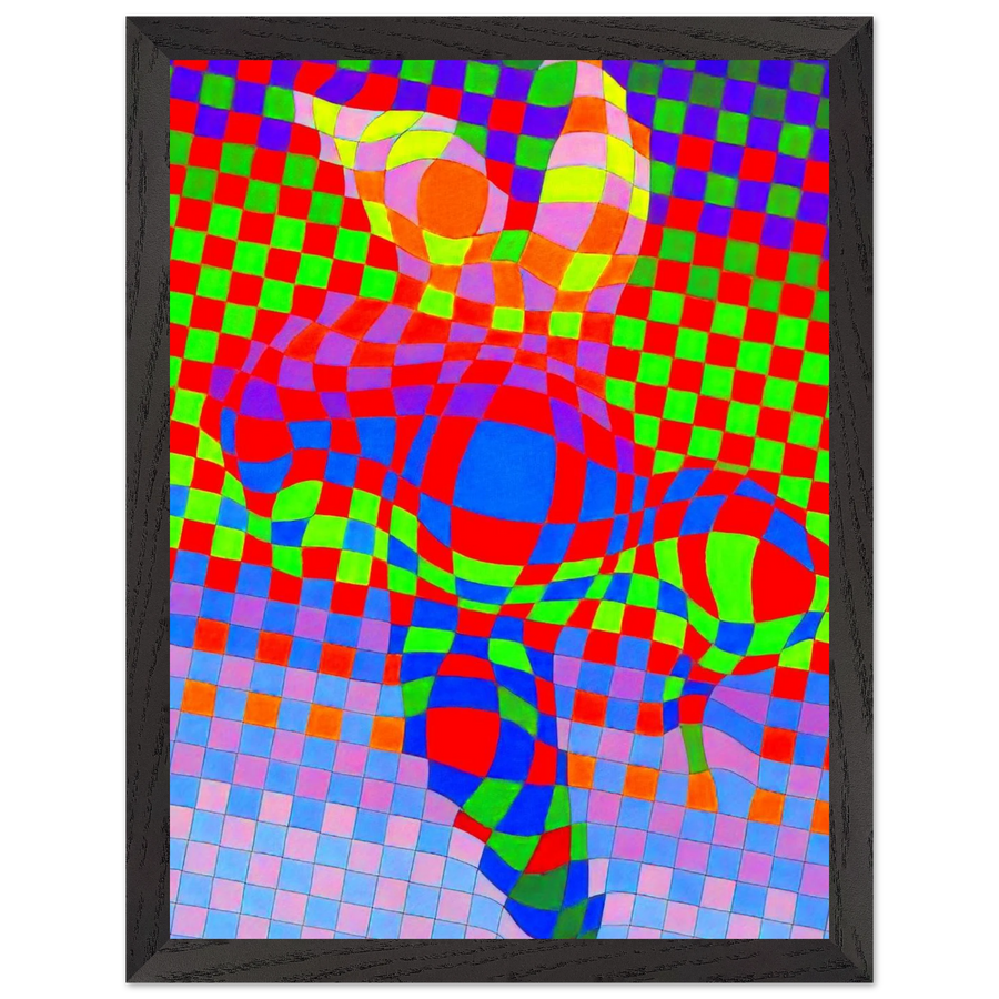 Harlequin by Victor Vasarely — Framed art print at Zephyeer