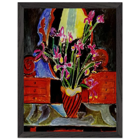 VASE OF IRISES 1912 by Henri Matisse — Framed art print at Zephyeer