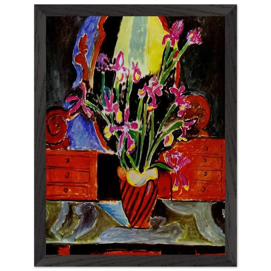 VASE OF IRISES 1912 by Henri Matisse — Framed art print at Zephyeer