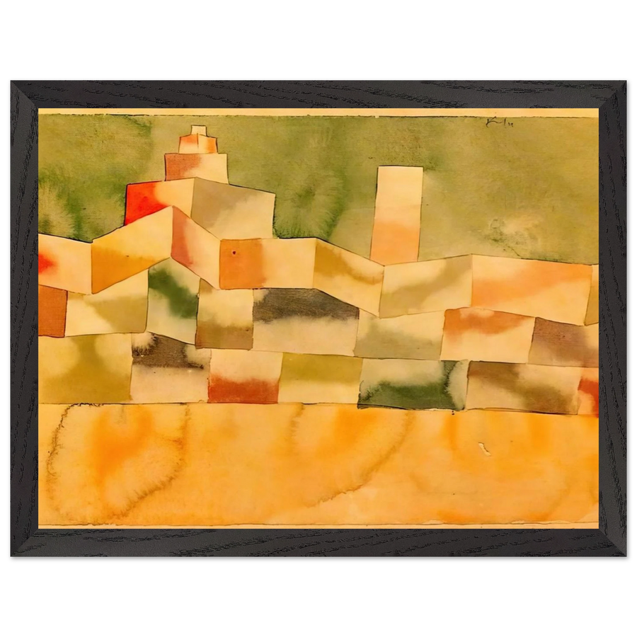 ORIENTAL ARCHITECTURE 1929 by Paul Klee — Framed art print at Zephyeer