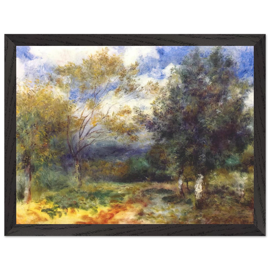 Landscape in the Sun by Pierre-Auguste Renoir — Framed art print at Zephyeer