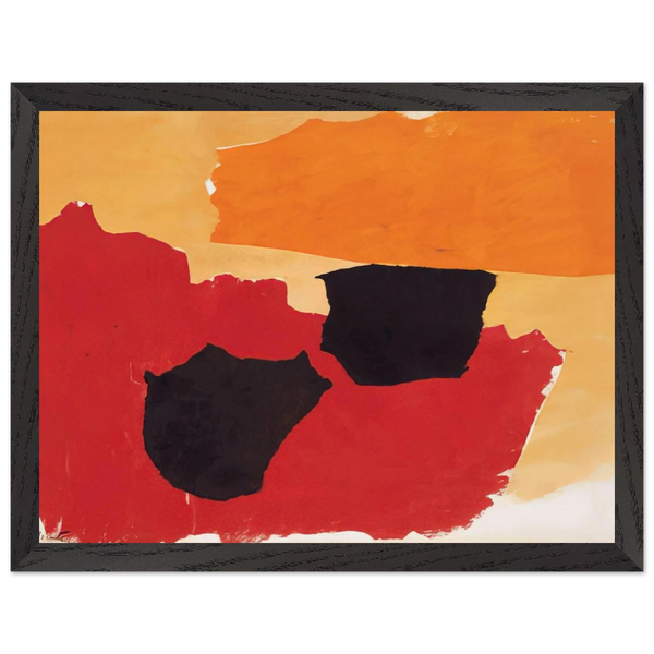 ORANGE RED BLACK 1962 by Esteban Vicente — Framed art print at Zephyeer