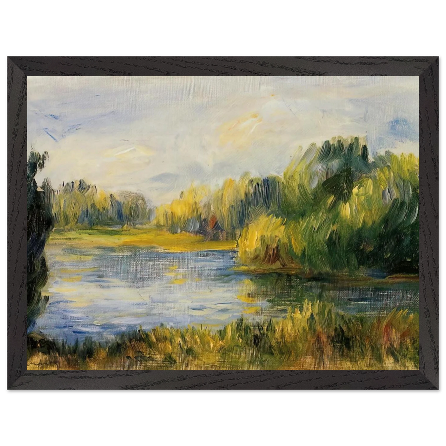 The Banks of the River by Pierre-Auguste Renoir — Framed art print at Zephyeer