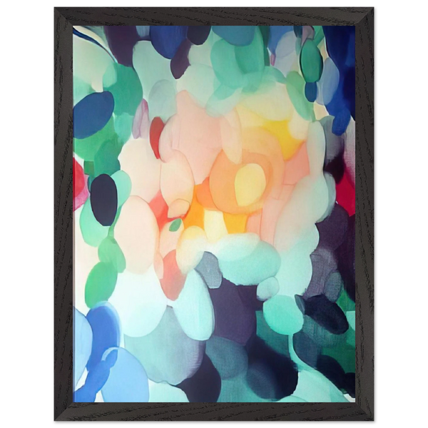 Golden Center in the Ladder by Alice Baber — Framed art print at Zephyeer