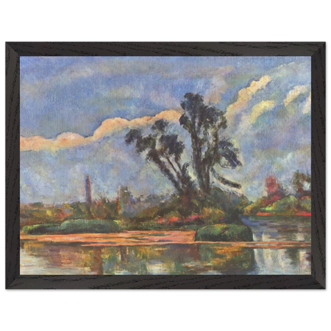 Bank of the Oise by Paul Cézanne — Framed art print at Zephyeer