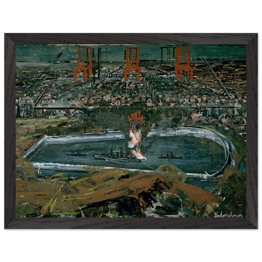 OPERATION SEA LION 1975 by Anselm Kiefer — Framed art print at Zephyeer