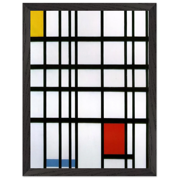 Composition with Red, Yellow and Blue by Piet Mondrian — Framed art print at Zephyeer
