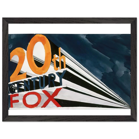 20TH CENTURY FOX 1962 by Edward Ruscha — Framed art print at Zephyeer