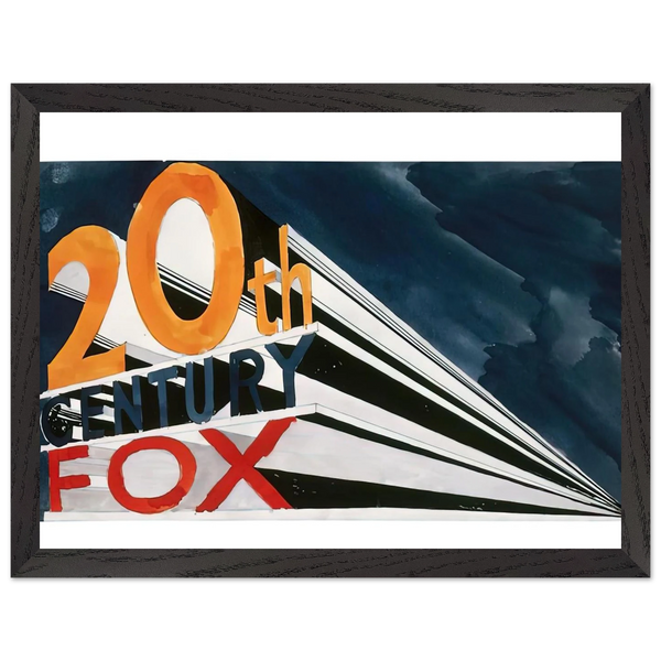 20TH CENTURY FOX 1962 by Edward Ruscha — Framed art print at Zephyeer
