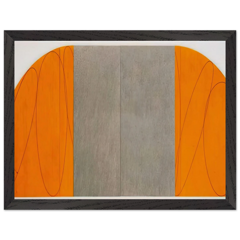 CURVED PLANE FIGURE VIII 1995 by Robert Mangold — Framed art print at Zephyeer