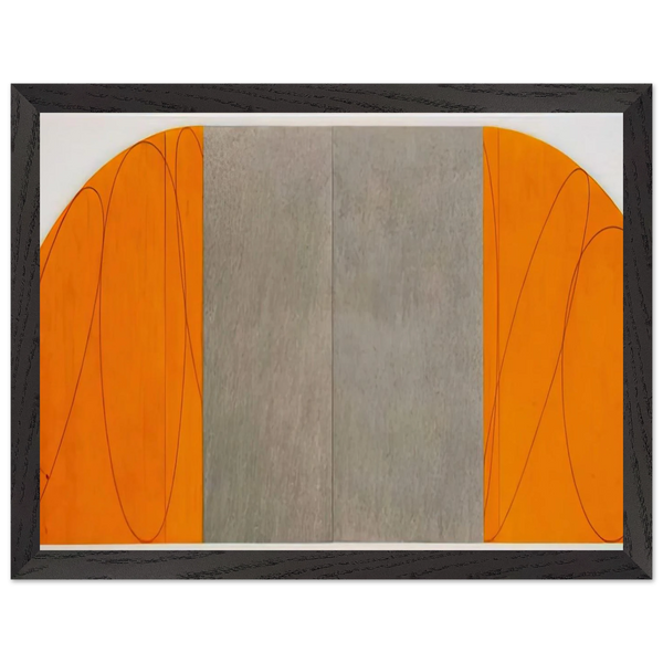 CURVED PLANE FIGURE VIII 1995 by Robert Mangold — Framed art print at Zephyeer