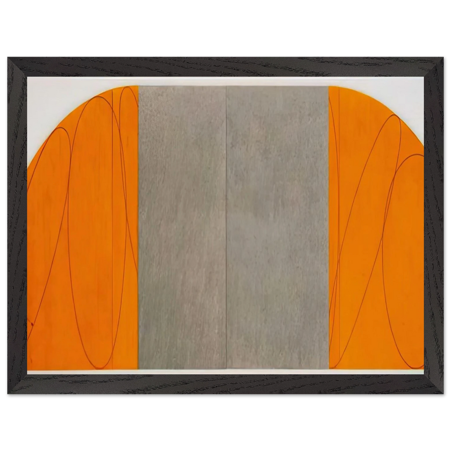 CURVED PLANE FIGURE VIII 1995 by Robert Mangold — Framed art print at Zephyeer