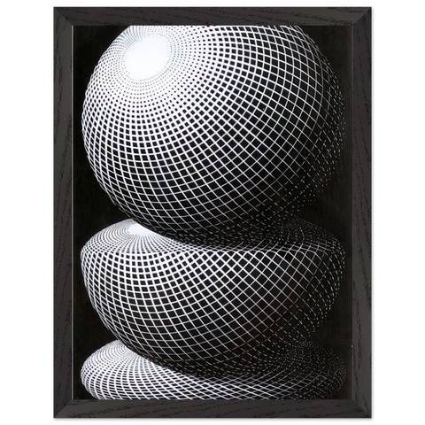 THREE SPHERES I SCHEME by MC Escher — Framed art print at Zephyeer