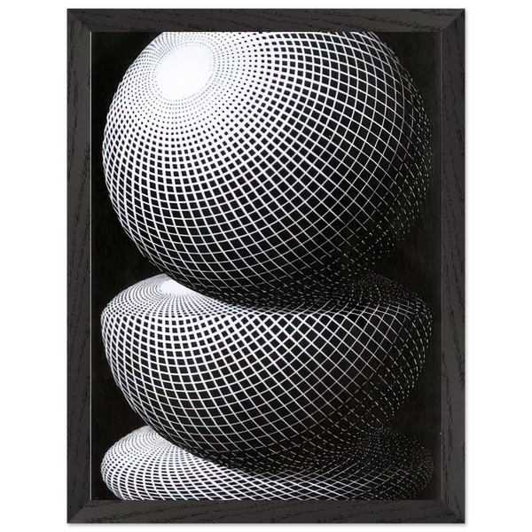 THREE SPHERES I SCHEME by MC Escher — Framed art print at Zephyeer