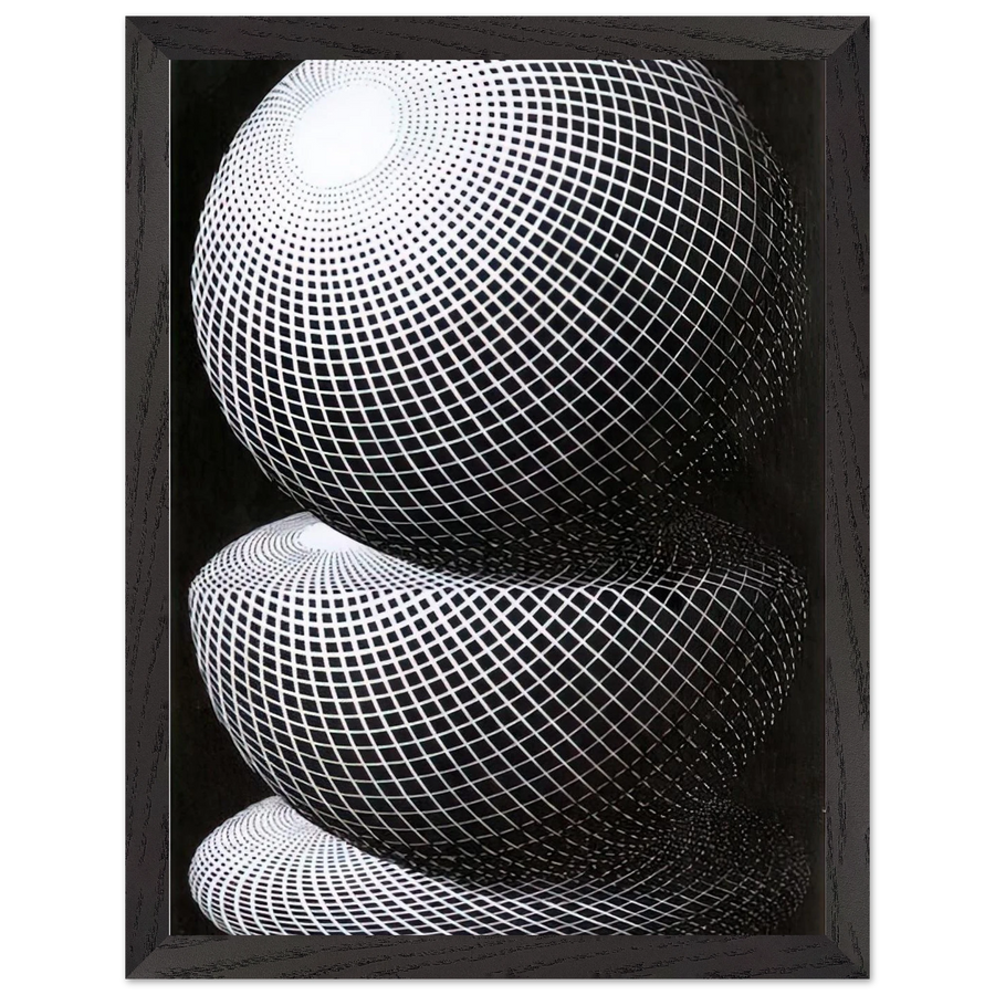 THREE SPHERES I SCHEME by MC Escher — Framed art print at Zephyeer