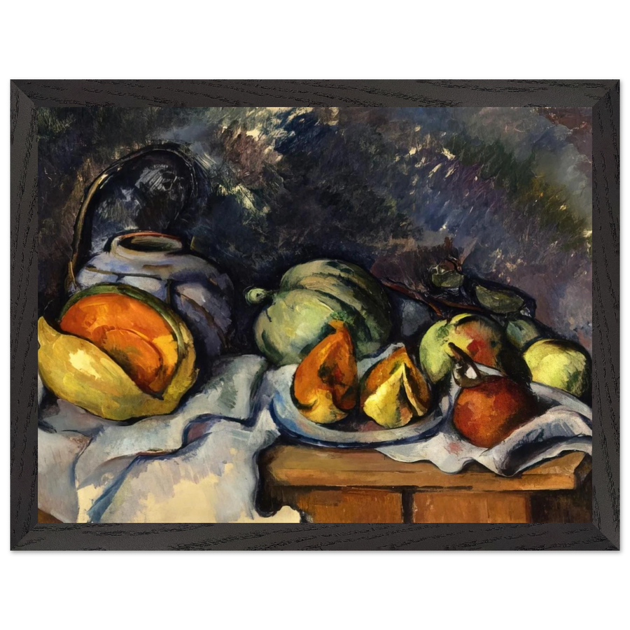 Still Life with Fruit and a Ginger Pot by Paul Cézanne — Framed art print at Zephyeer
