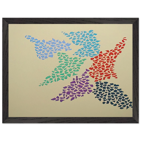 Confetti Pattern - 1973 by Robert Goodnough — Framed art print at Zephyeer