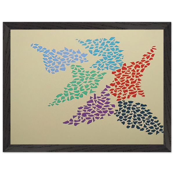 Confetti Pattern - 1973 by Robert Goodnough — Framed art print at Zephyeer