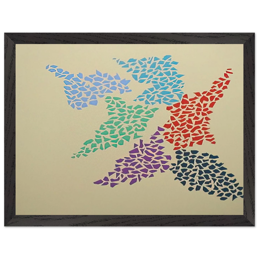 Confetti Pattern - 1973 by Robert Goodnough — Framed art print at Zephyeer