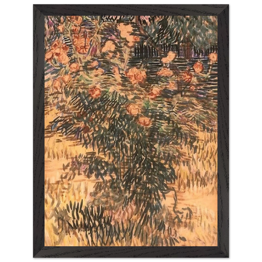 Oleanders, the Hospital Garden at Saint-Remy by Vincent van Gogh — Framed art print at Zephyeer