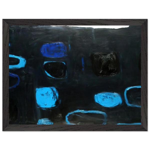 Composition with Blue and Black - 1959 by William Scott — Framed art print at Zephyeer