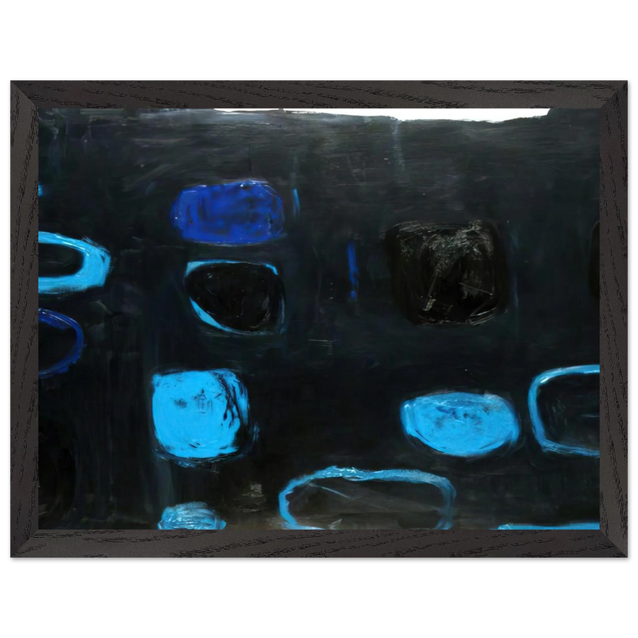 Composition with Blue and Black - 1959 by William Scott — Framed art print at Zephyeer