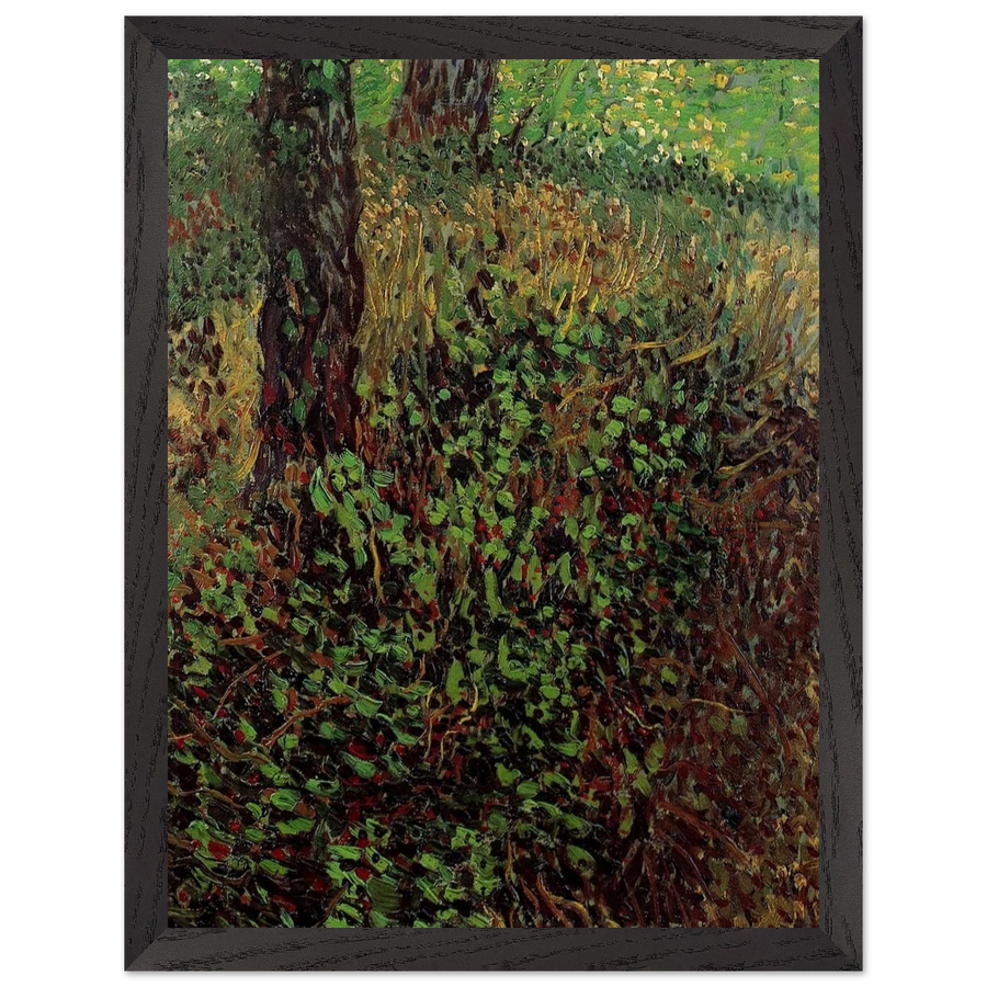 Undergrowth by Vincent van Gogh — Framed art print at Zephyeer