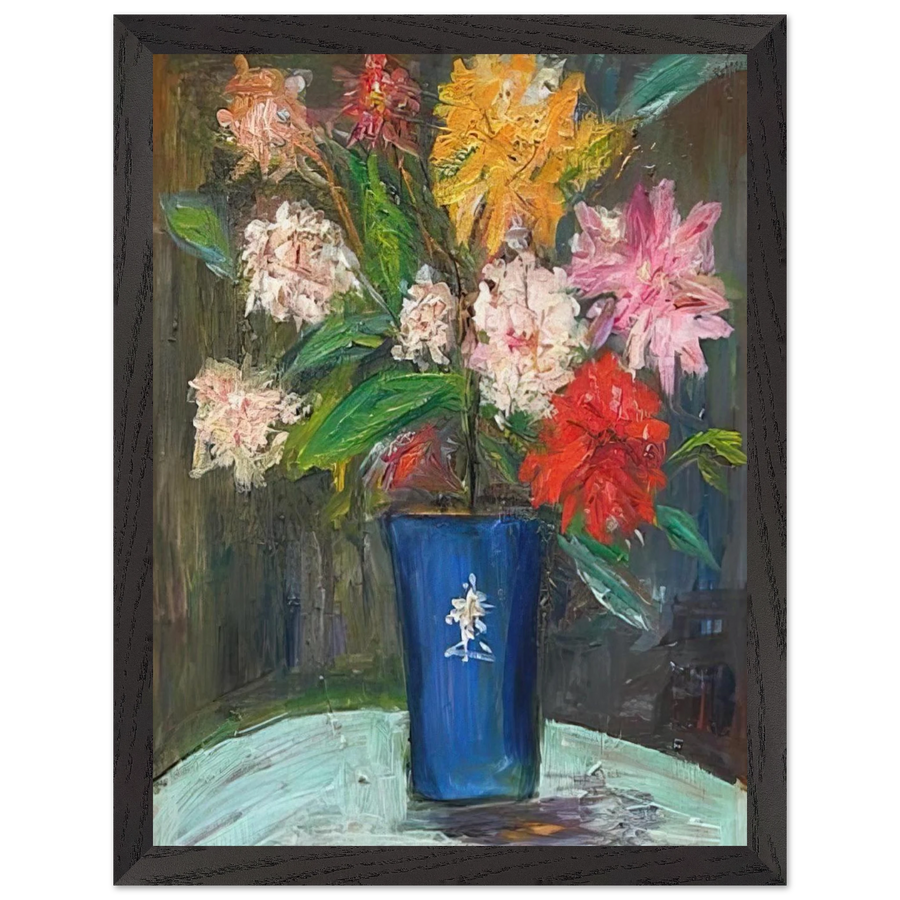 VASE WITH FLOWERS 1 by Maurice Utrillo — Framed art print at Zephyeer