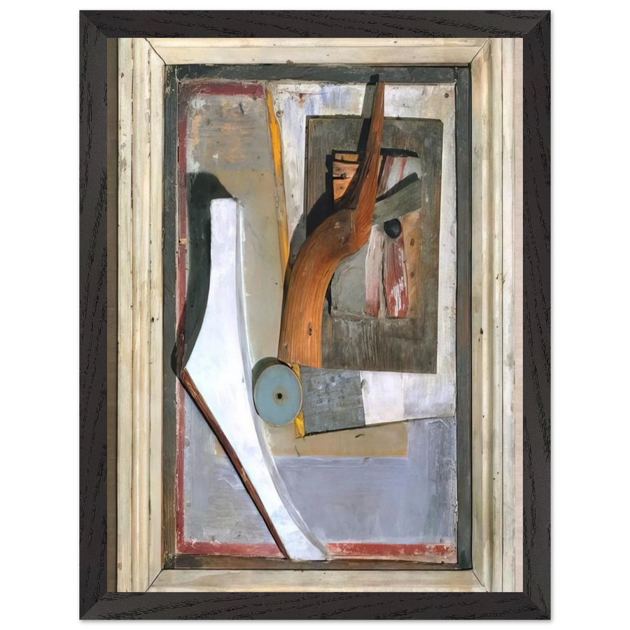 RELIEF IN RELIEF 1945 by Kurt Schwitters — Framed art print at Zephyeer