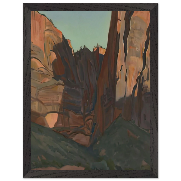NOTCH IN THE WALL ZION NATIONAL PARK AUGUST 1933 1933 by Maynard Dixon — Framed art print at Zephyeer