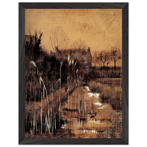 Ditch by Vincent van Gogh — Framed art print at Zephyeer