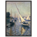 REGATTA AT ARGENTEUIL 1893 by Gustave Caillebotte — Framed art print at Zephyeer