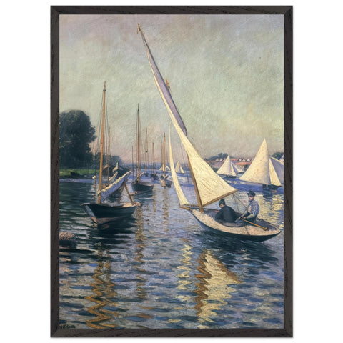 REGATTA AT ARGENTEUIL 1893 by Gustave Caillebotte — Framed art print at Zephyeer