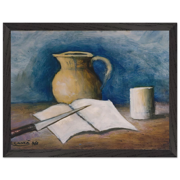 NATURA MORTA by Carlo Carra — Framed art print at Zephyeer