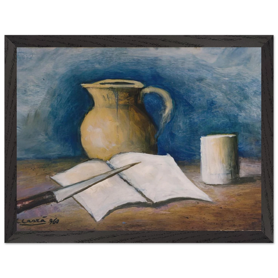 NATURA MORTA by Carlo Carra — Framed art print at Zephyeer
