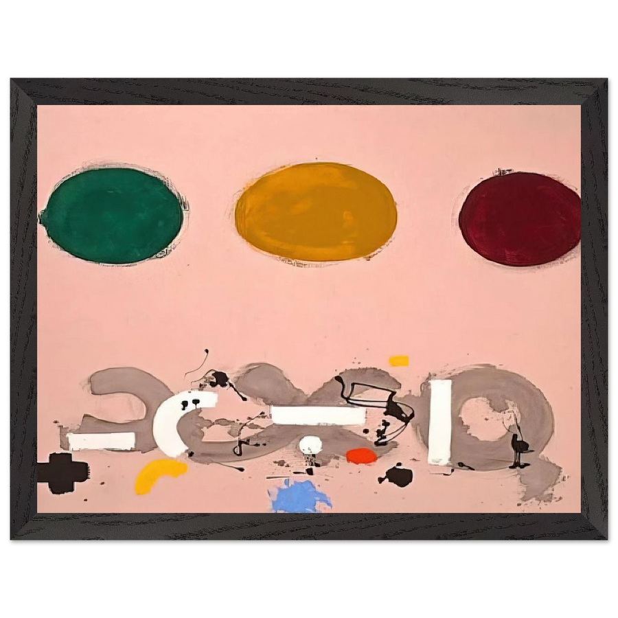 Green, Ochre, Maroon - 1969 by Adolph Gottlieb — Framed art print at Zephyeer