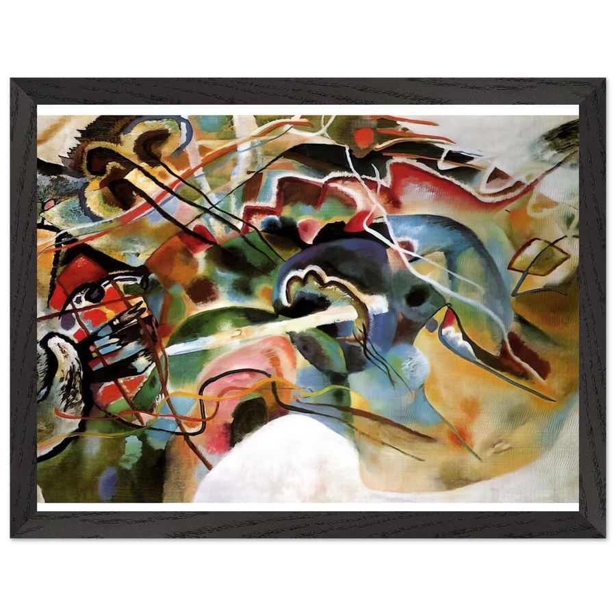 PICTURE WITH A WHITE BORDER 1913 by Wassily Kandinsky — Framed art print at Zephyeer