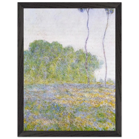 Springtime. Meadow at Giverny by Claude Monet — Framed art print at Zephyeer