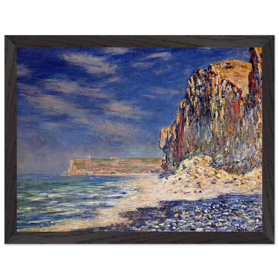 Cliff near Fecamp by Claude Monet — Framed art print at Zephyeer