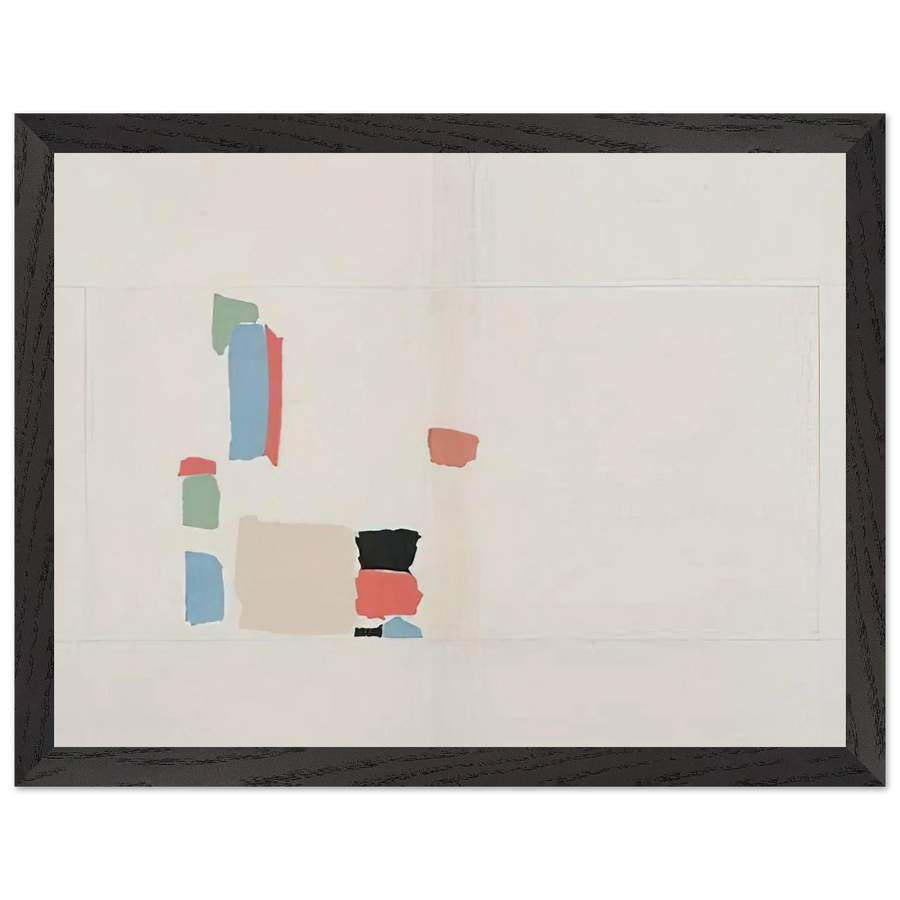 Abstract Composition - Lyrical Abstraction by Nicolas de Stael — Framed art print at Zephyeer