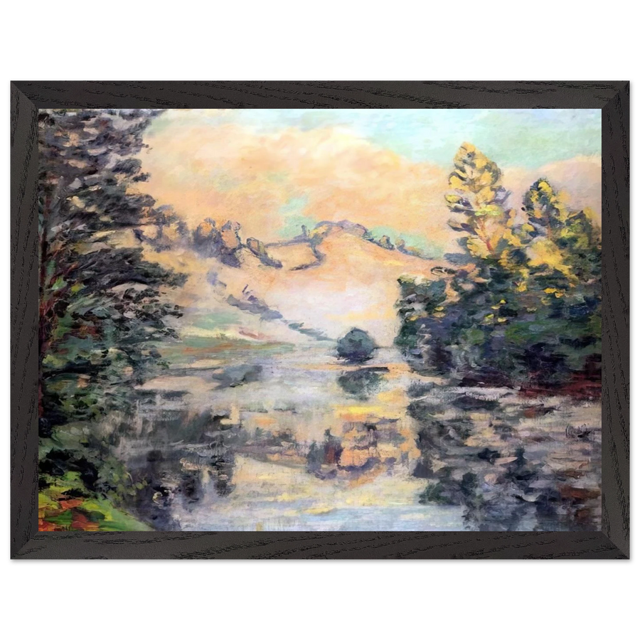 Landscape of Creuse - 1897 by Armand Guillaumin — Framed art print at Zephyeer