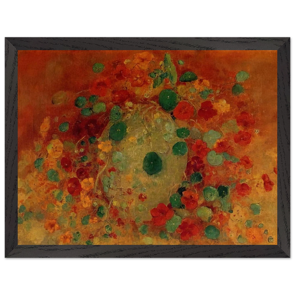 NASTURTIUMS by Odilon Redon — Framed art print at Zephyeer