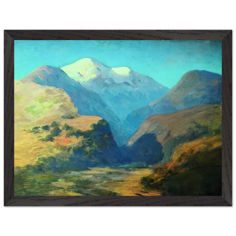 Snowy mountain peaks. Caucasus. by Arkhyp Kuindzhi — Framed art print at Zephyeer