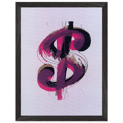 Paper Dollar by Andy Warhol — Framed art print at Zephyeer