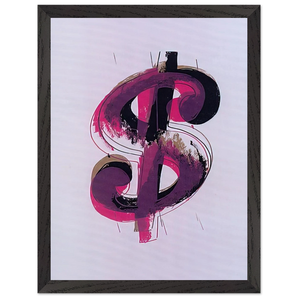 Paper Dollar by Andy Warhol — Framed art print at Zephyeer