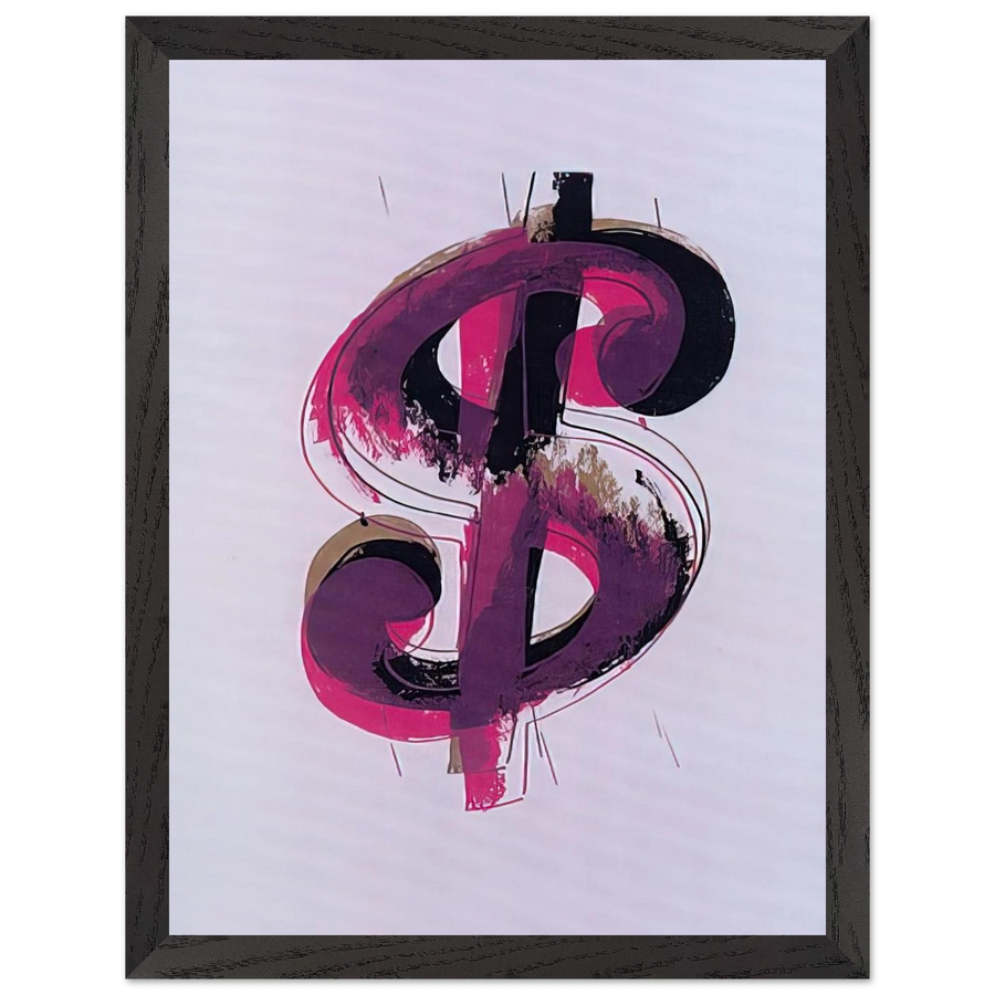Paper Dollar by Andy Warhol — Framed art print at Zephyeer