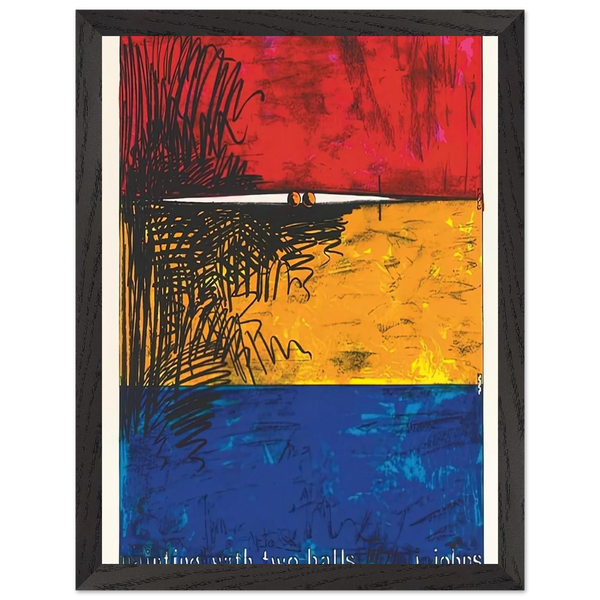 PAINTING WITH TWO BALLS ULAE 87 by Jasper Johns — Framed art print at Zephyeer